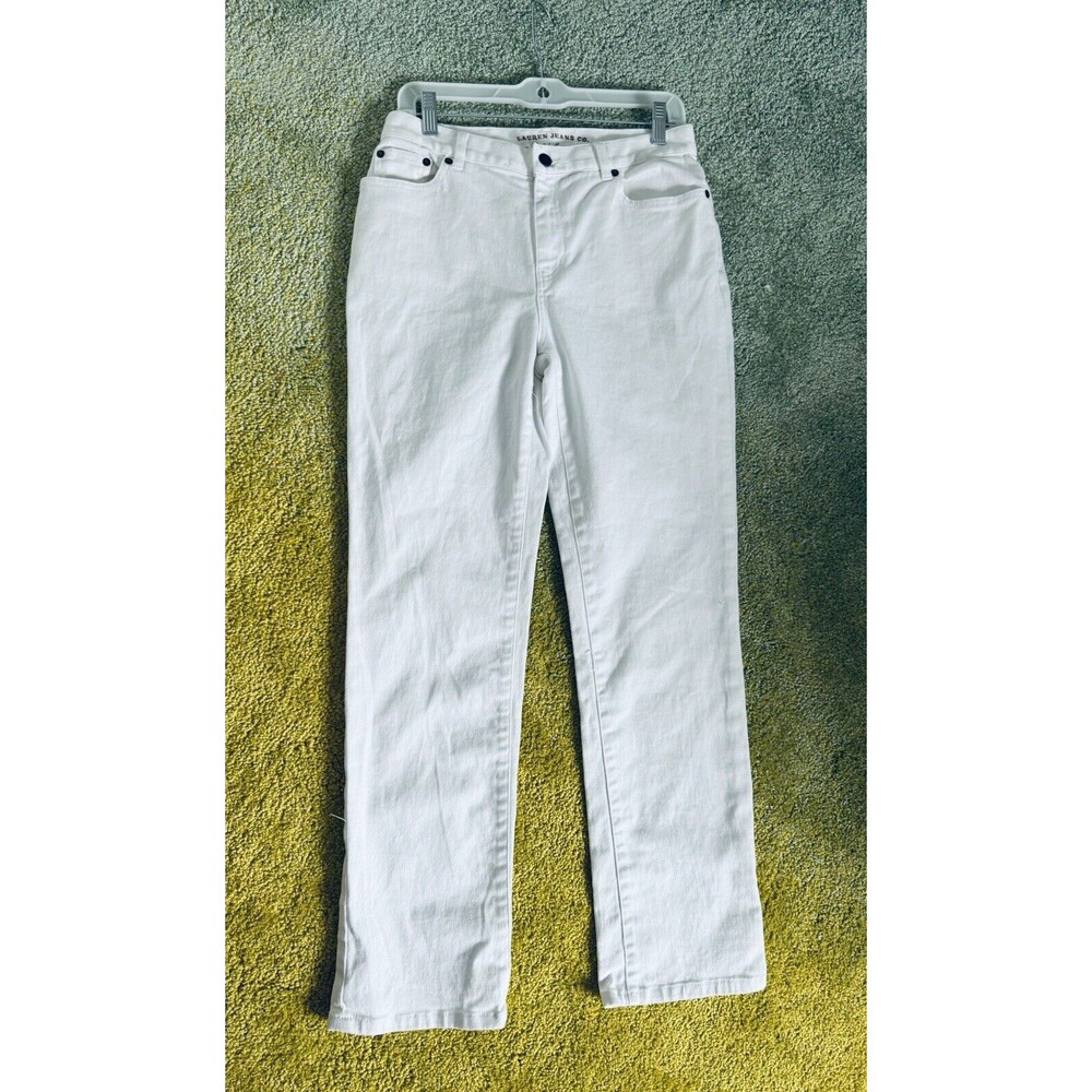NWOT Lauren Ralph Lauren White Straight Jeans Women’s Size 6